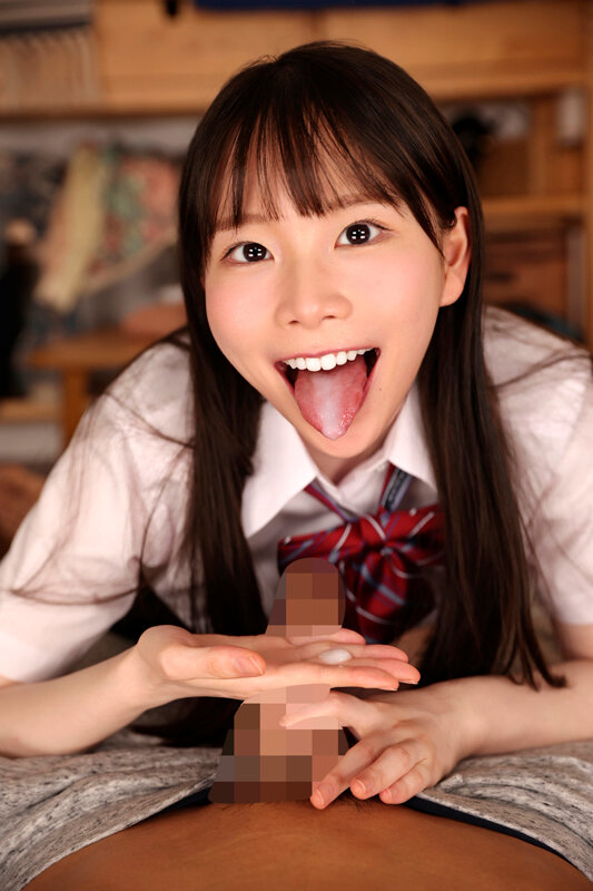 【VR】【8K】清純ルックスに似つかわしくない腰振りダンスを文化祭で披露するJ〇のくねり腰騎乗位中出しSEX 藤田ゆず 4